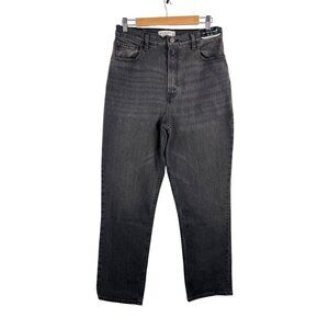 Abercrombie 90s straight ultra high jeans‎ charcoal boho curve Love sz 30